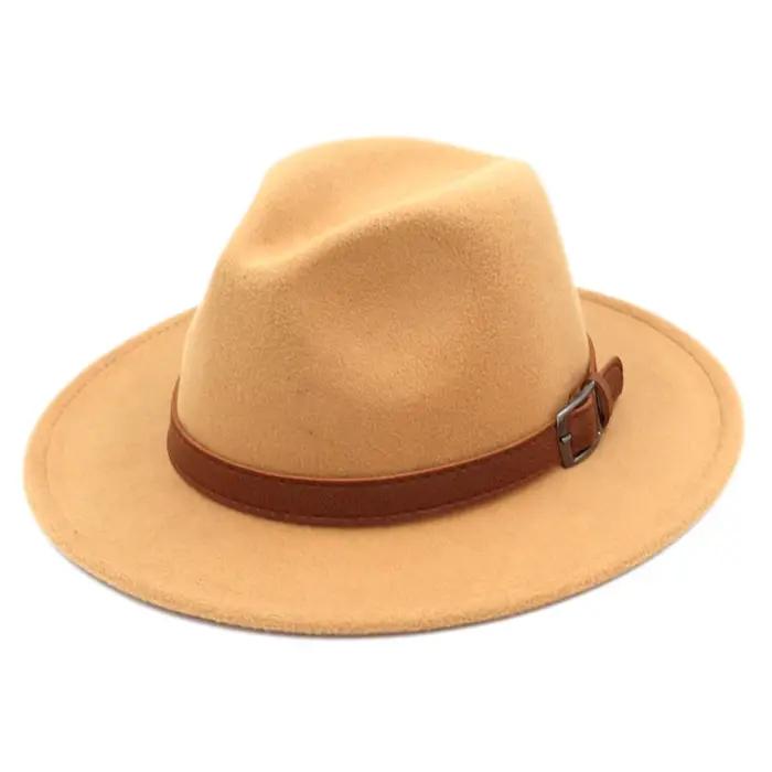 Chapeau Fedora en feutre pour hommes et femmes