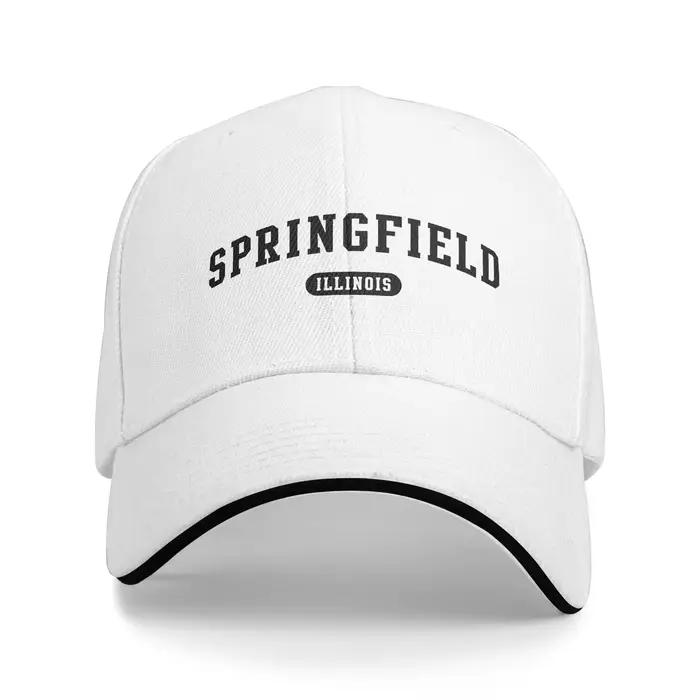 Casquette de baseball Springfield Letter protection solaire sport décontracté style hippie pour homme femme et couple occasions extérieures
