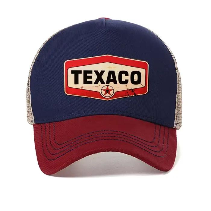 Casquette de baseball Texaco en coton imprimé, style sportif pour homme et femme, ajustement réglable, confort respirant pour toutes les saisons
