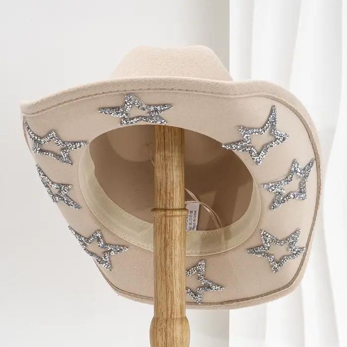 Chapeau de Cowgirl à large bord pour femmes et hommes