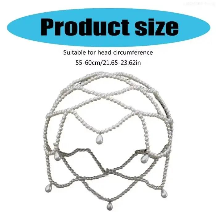 Chapeau tissé de perles élégant de haute qualité