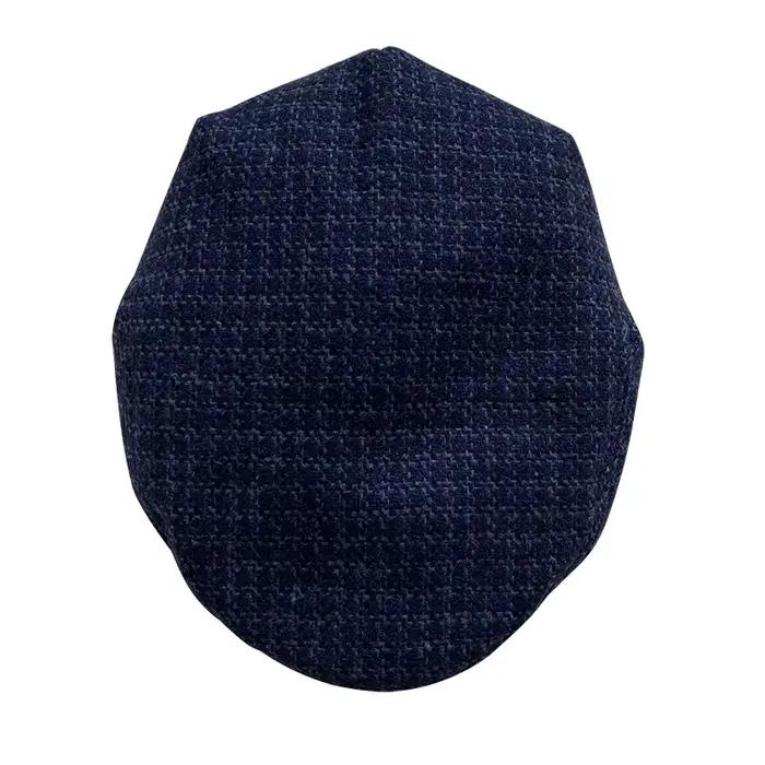 Casquette de journal épaisse bleu marine pour hommes