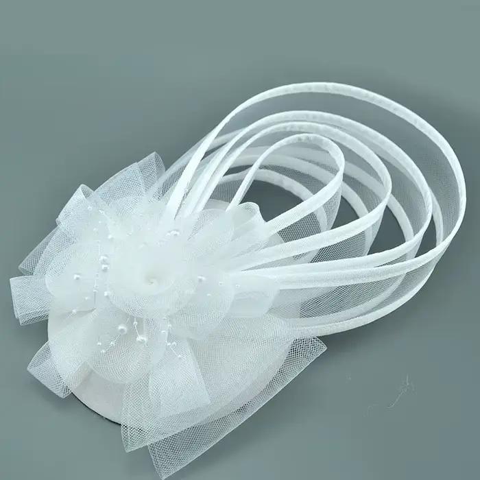 Fascinator en maille florale de style européen pour femmes