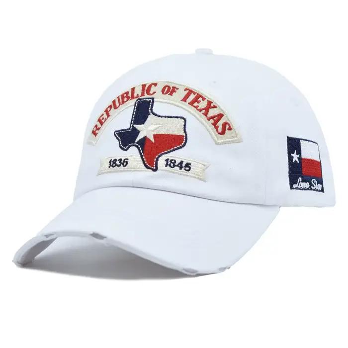 Casquette de baseball brodée République du Texas