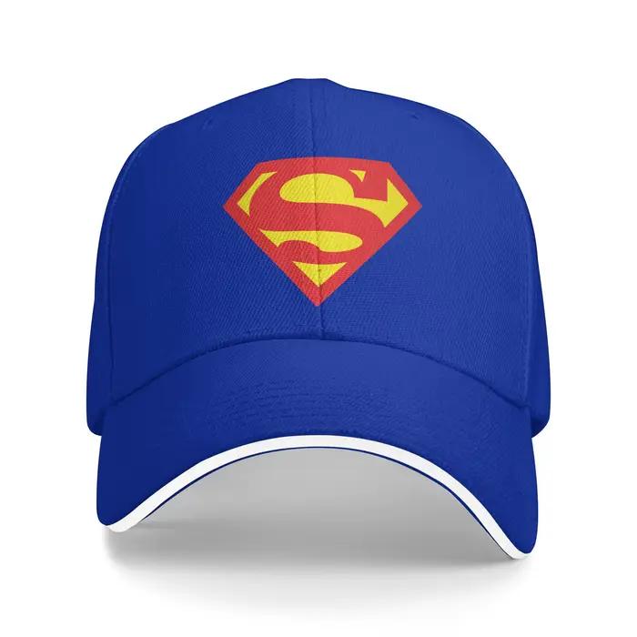 Casquette de baseball décontractée unisexe avec logo Superman