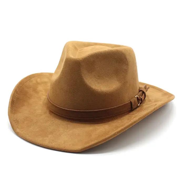 Chapeau de cowgirl en feutre pour hommes et femmes