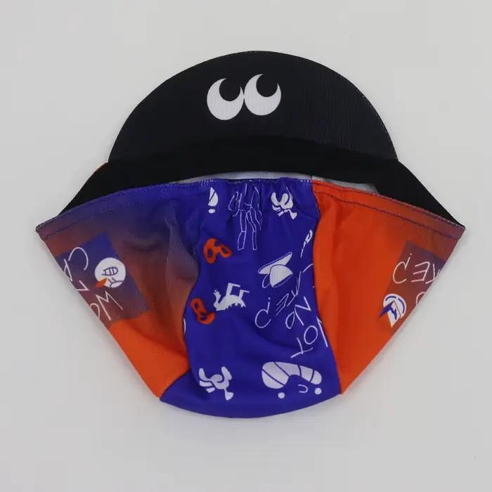 Casquette de cyclisme respirante pour hommes et femmes séchage rapide polyester imprimé pour plein air et courses vélo