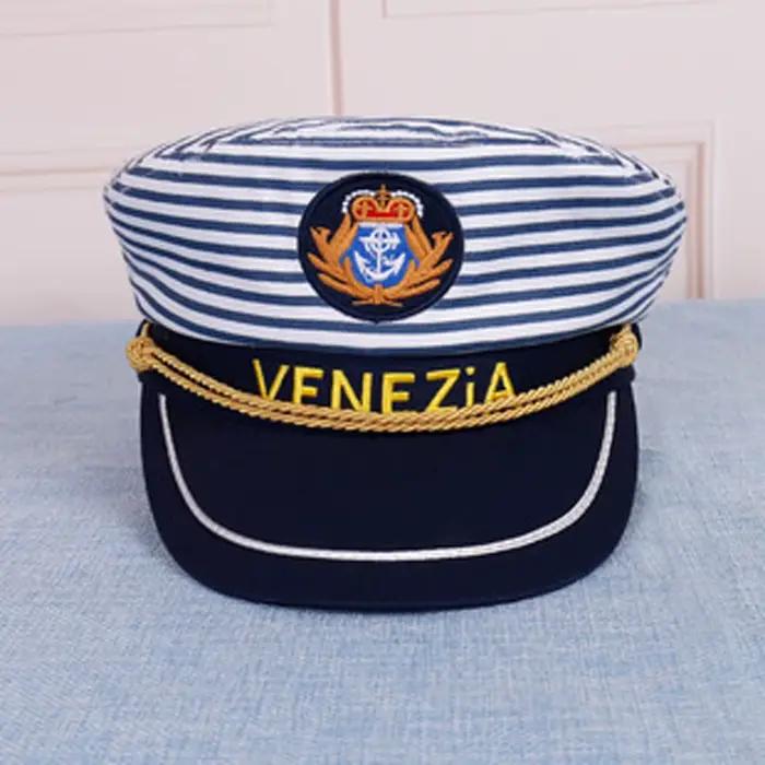 Casquette Militaire Élégante en Coton pour Hommes Femmes et Enfants Couleurs Vibrantes Design Classique Occasions Spéciales Cosplay Marin
