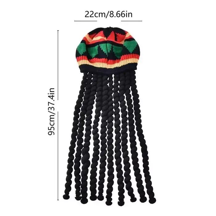 Bonnet unisexe Dreadlocks avec fausses tresses