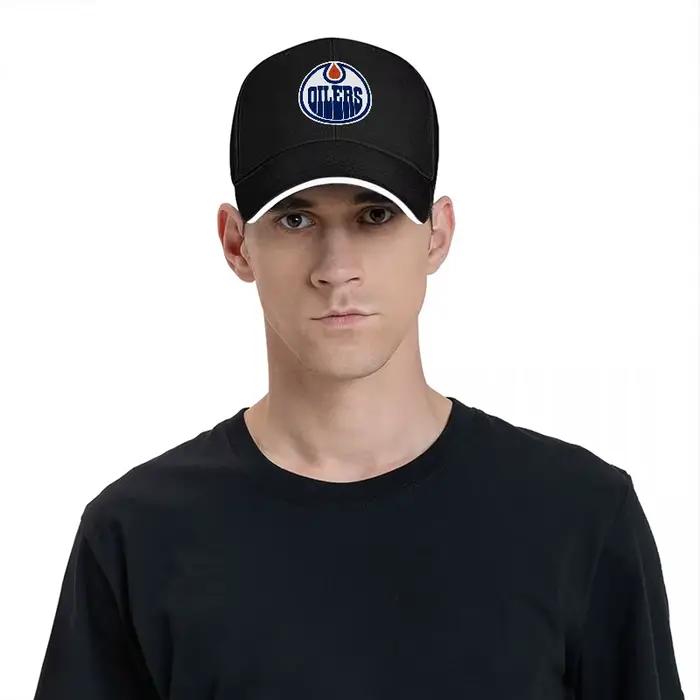 Casquette de baseball avec logo des Oilers d'Edmonton