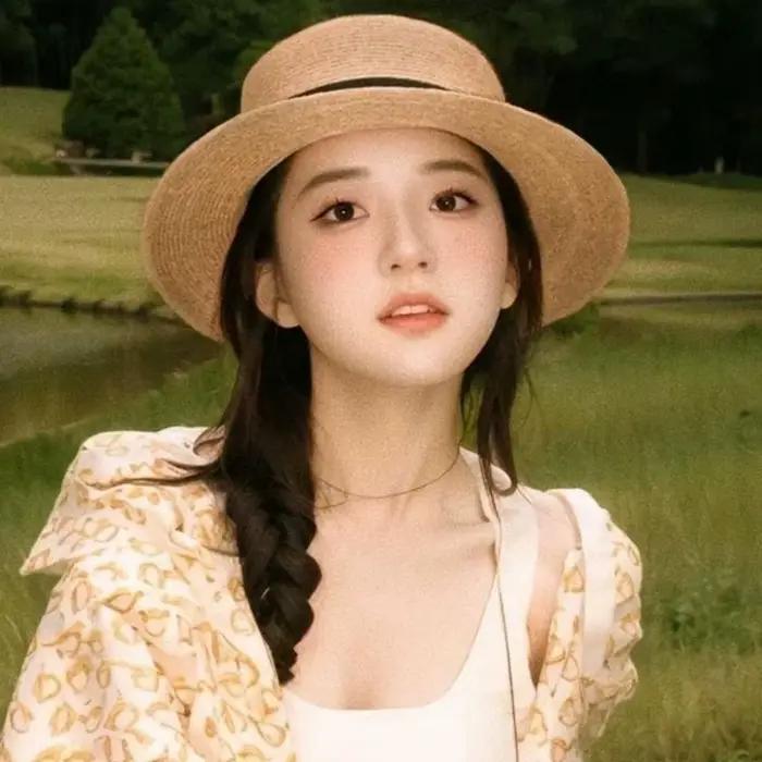 Nouveau Chapeau de Paille Panama Français Polyvalent et Naturel