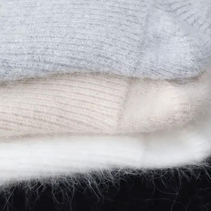 Chapeau profond d'extérieur en cachemire avec oreilles
