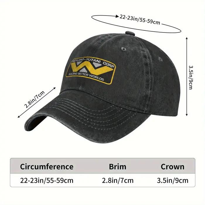 Weyland-Yutani Corp. Casquette de baseball avec logo pour hommes et femmes - Style rétro vintage réglable avec