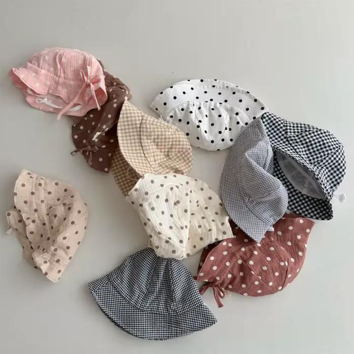 Chapeau de soleil anderen coton pour bébé fille
