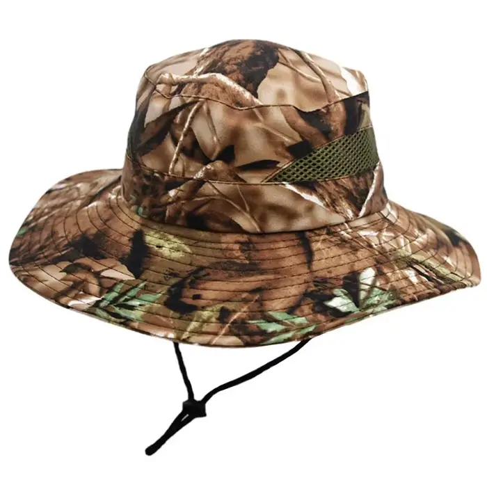 Nouveau chapeau de pêche en forme de seau respirant et anti-uv pour homme activités plein air et occasions spéciales