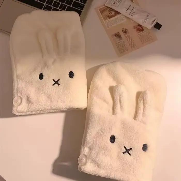 Bonnet de douche en microfibre doux et mignon Miffy