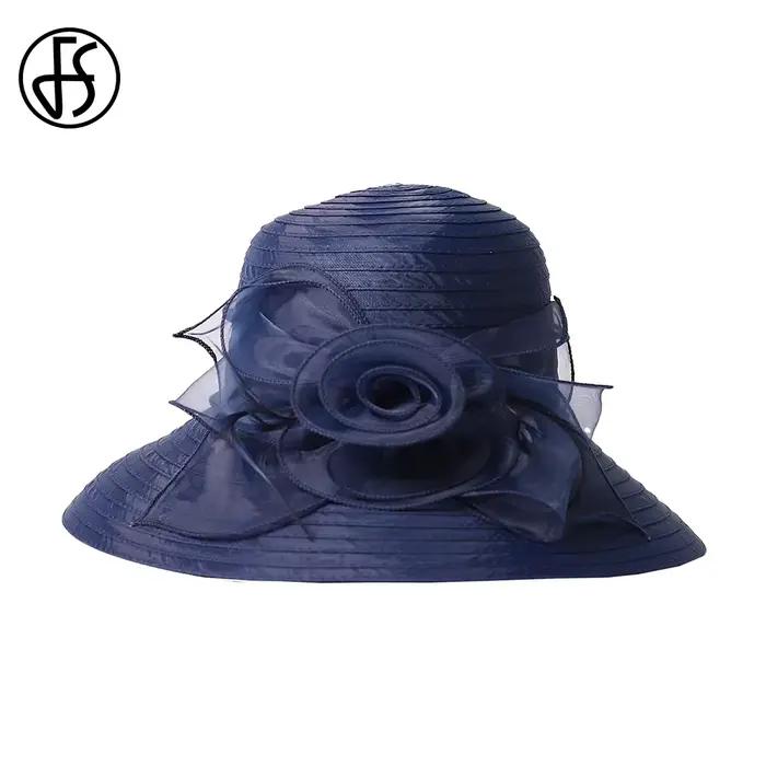 Chapeaux Derby bleu marine pour femmes
