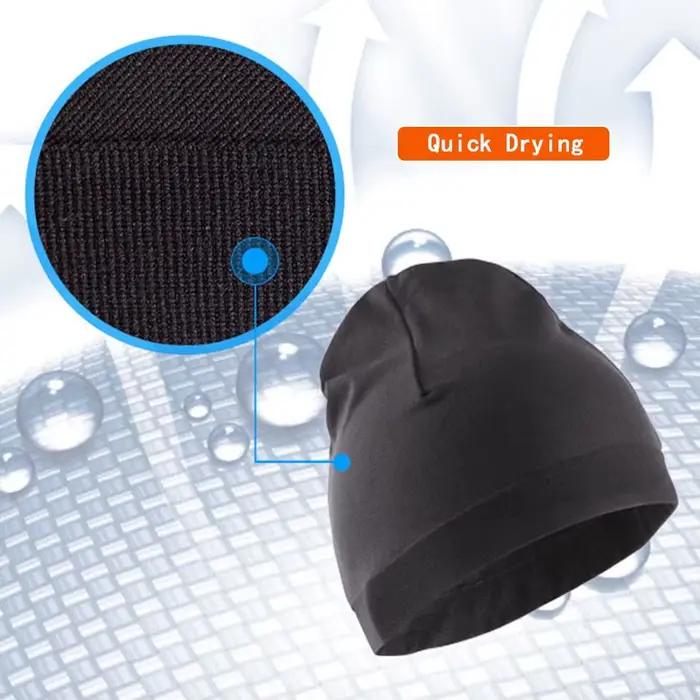 Bonnet en tricot noir unisexe tissu doux et chaud pour sports de plein air course à pied gym streetwear hiver automne été春夏秋冬适用运动黑针织帽男女通用舒适保暖适合户外运动跑步健身房街装