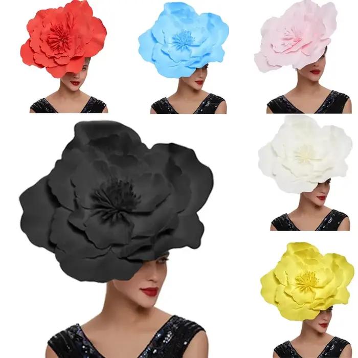 Fascinator Kentucky Derby Femmes Barrette Cheveux Accessoire Fête Mariage Plume Floral Occasionnels