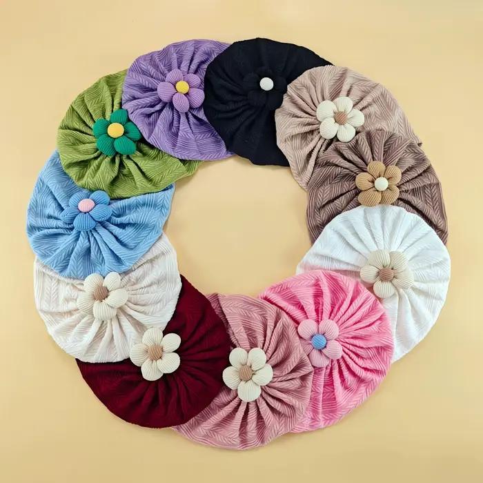 Chapeaux à fleurs pour bébés filles