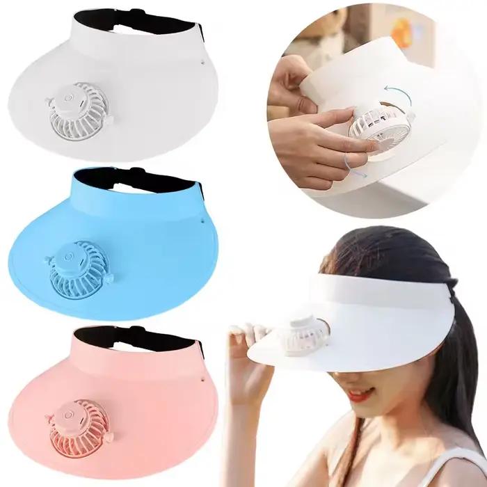 Casquette ventilée d'été anti-UV tendance avec ventilateur intégré