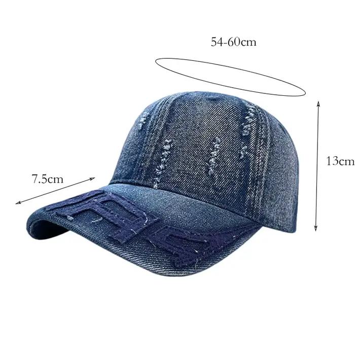 Casquette de baseball rétro personnalisée effet vieilli