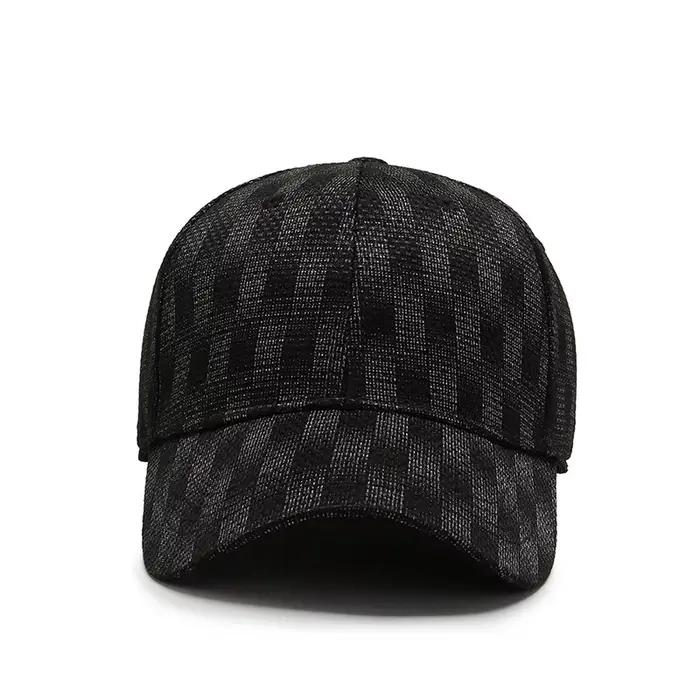 Casquette de baseball stretch unisexe crazy busy plaid solide ajustement visière sport pour homme et femme quatre saisonsextérieuractivités户外运动