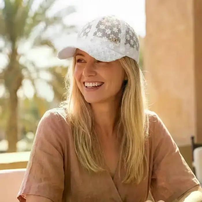 Casquette de baseball en dentelle pour femme