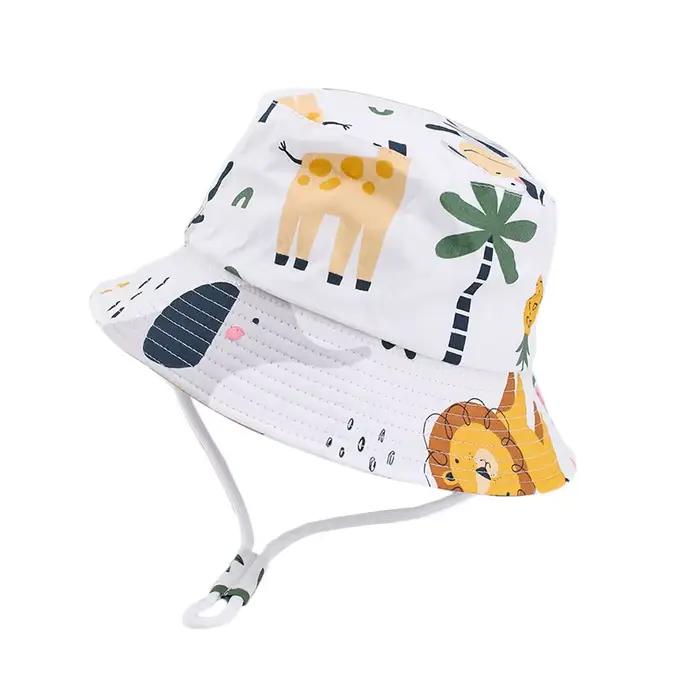 Été Panama bébé filles chapeau automne dessin animé garçons pêcheur