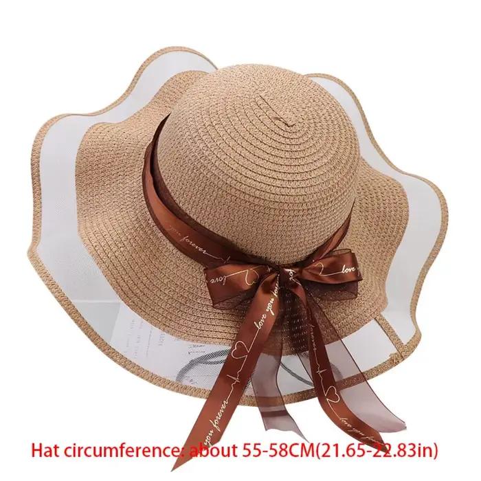Chapeau de paille élégant avec protection UV