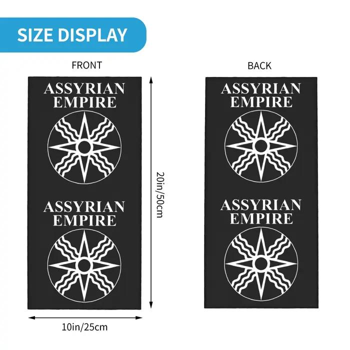 Bandana Cache-cou Masque Foulard Multifonction Bandeau Pêche Adulte Lavable - Symbole de l'Empire Assyrien Shamath le Dieu du Soleil