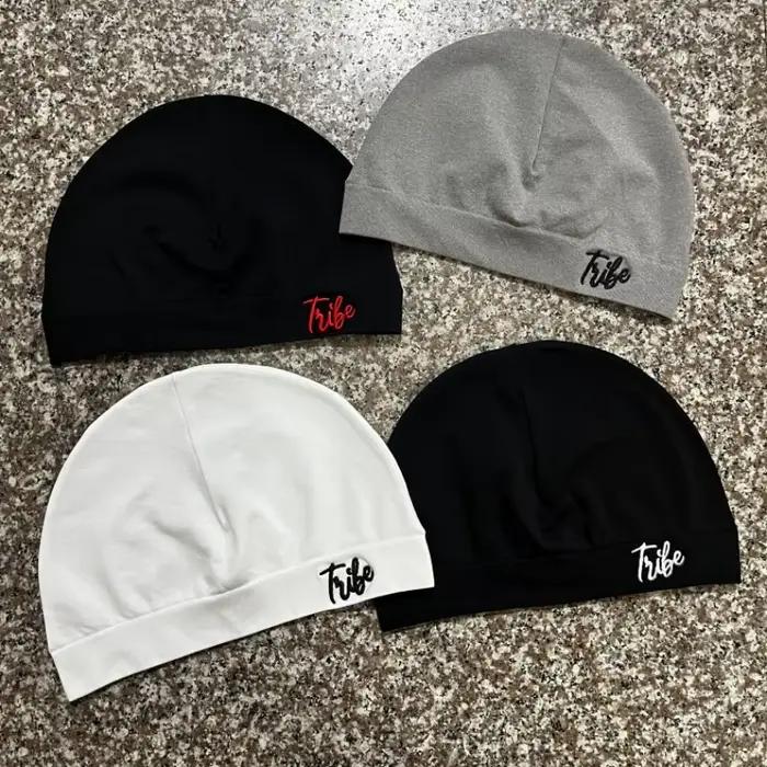 Bonnet unisexe en nylon imprimé tête de mort style de rue adaptable à toutes les saisons pour le sport et les occasions décontractées