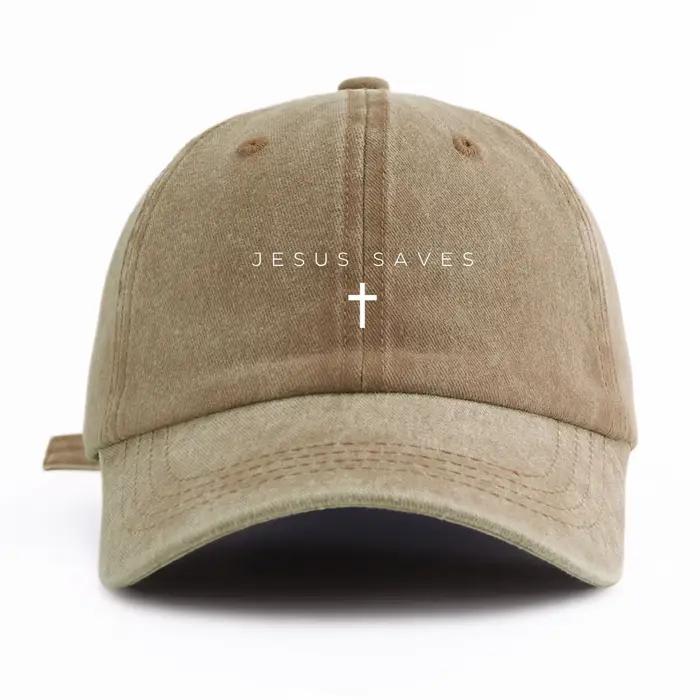 Casquette de Baseball JESUS SAVES Casquette de Père Style Vintage Décontracté Adulte Occasions Spéciales