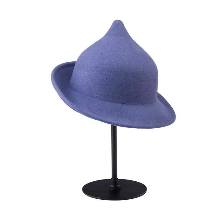 Chapeau de sorcière pointu 100% laine à la mode