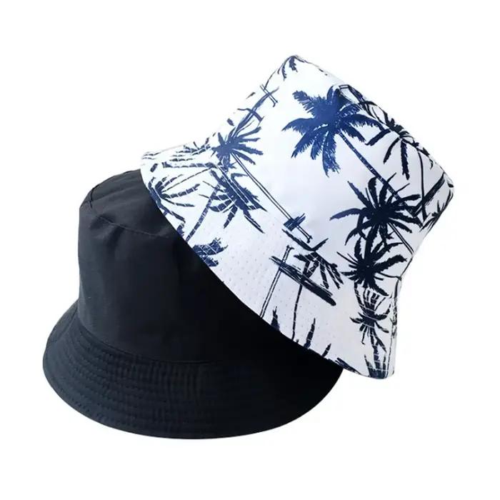 Chapeau seau Panda Double face pour hommes et femmes