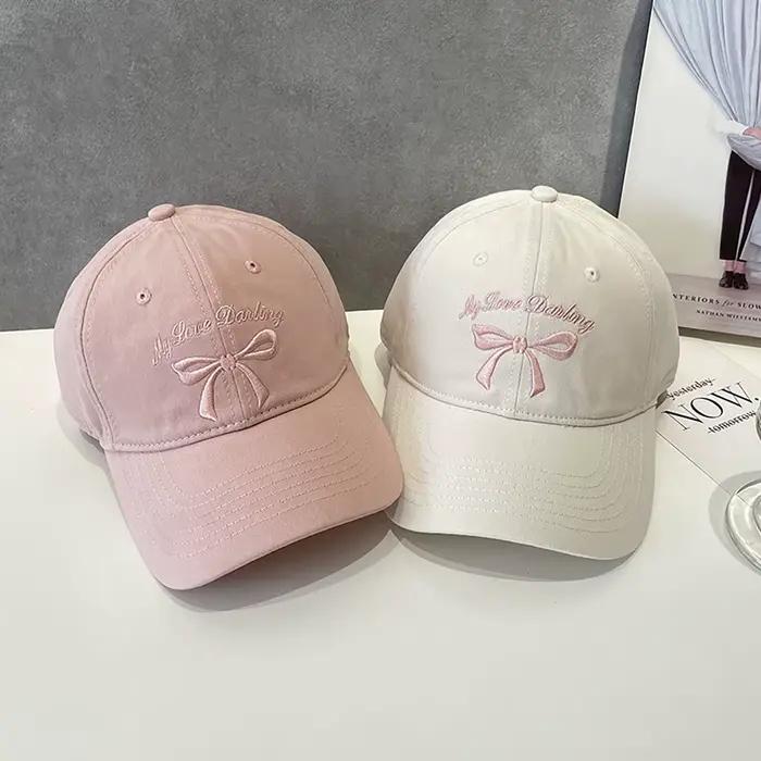 Casquette de baseball Sweet Bow avec broderie de lettres