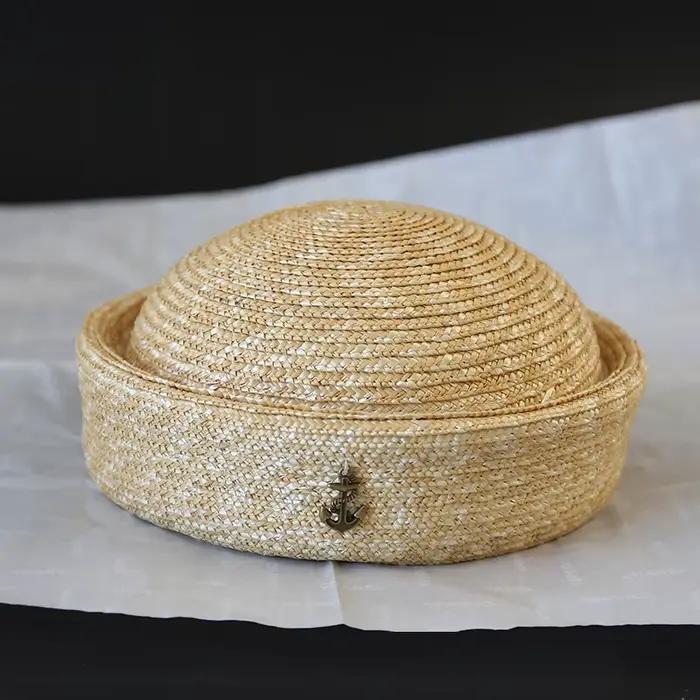 Chapeau de paille Fashionweek pour femmes, style sport, solide, paille, plage, activité en plein air, occasions spéciales