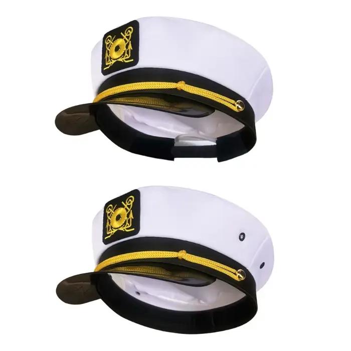Chapeau capitaine pour fête marins, chapeau marin scène, jeu rôle, mascarades