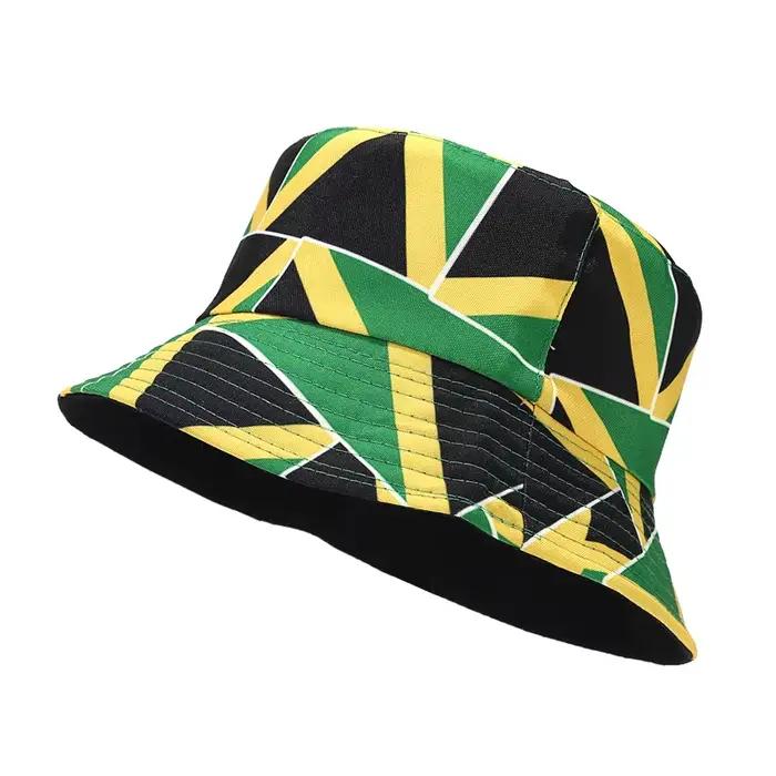 Bocca Jamaïque seau chapeau drapeau Panama pêcheur chapeaux hommes femmes