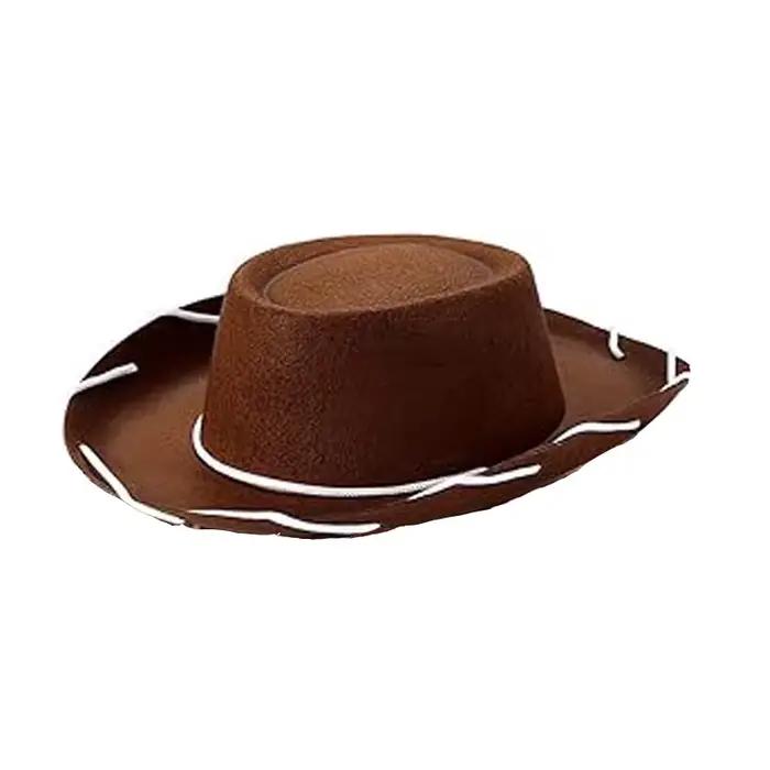 Chapeau de cowboy rouge pour femme