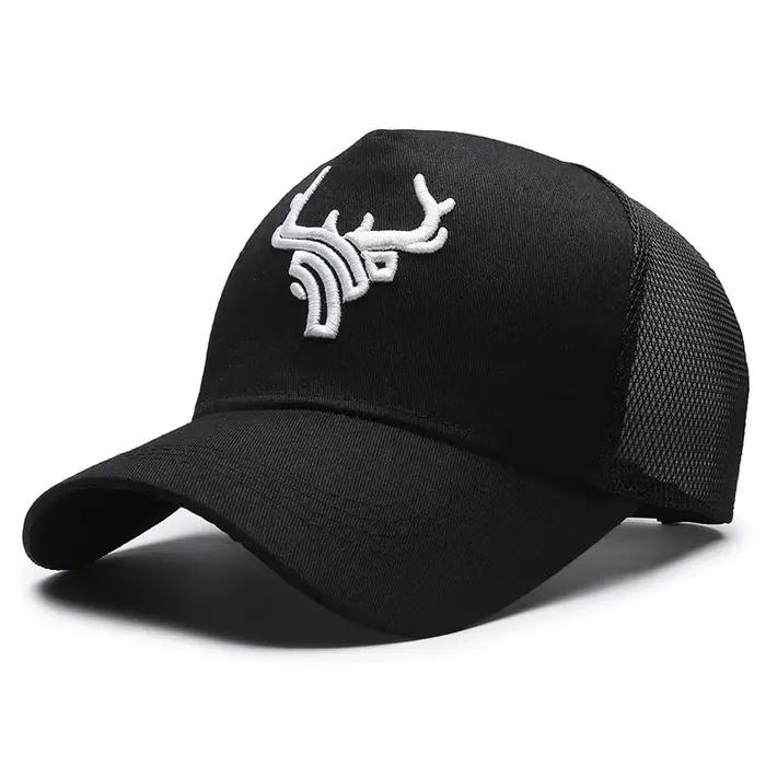 Casquette de baseball montante à cinq panneaux en maille