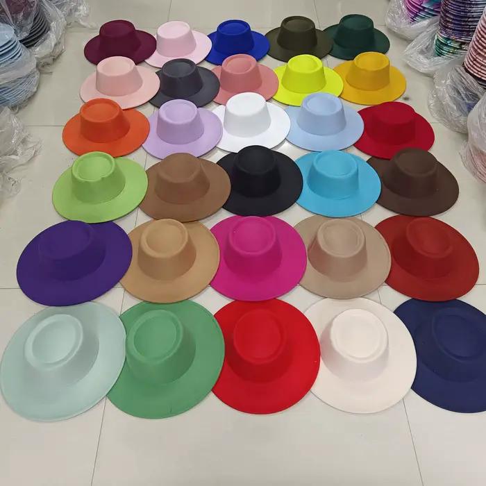 Chapeau fedora rose 8cm