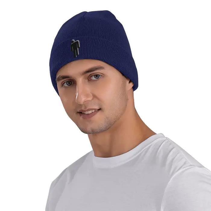 Bonnet tricoté skullie pour homme et femme en polyester multicolore et saisonnier pour activités extérieures et occasions spéciales