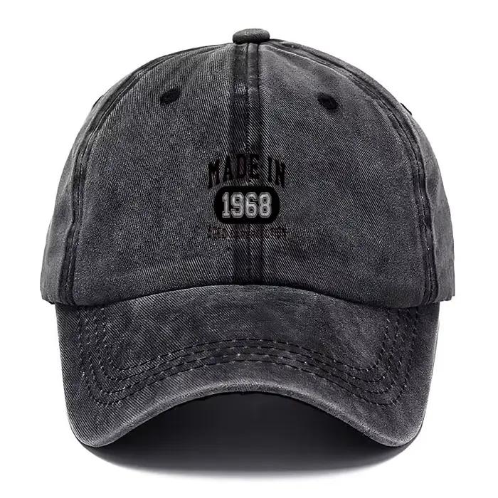 Casquette de Baseball en coton délavé Vintage 1968
