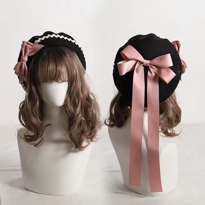Béret Lolita mignon pour femmes et filles