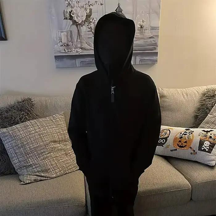Cagoule noire couvrant le visage sans bord masque cadeau Protection solaire casquette de moto