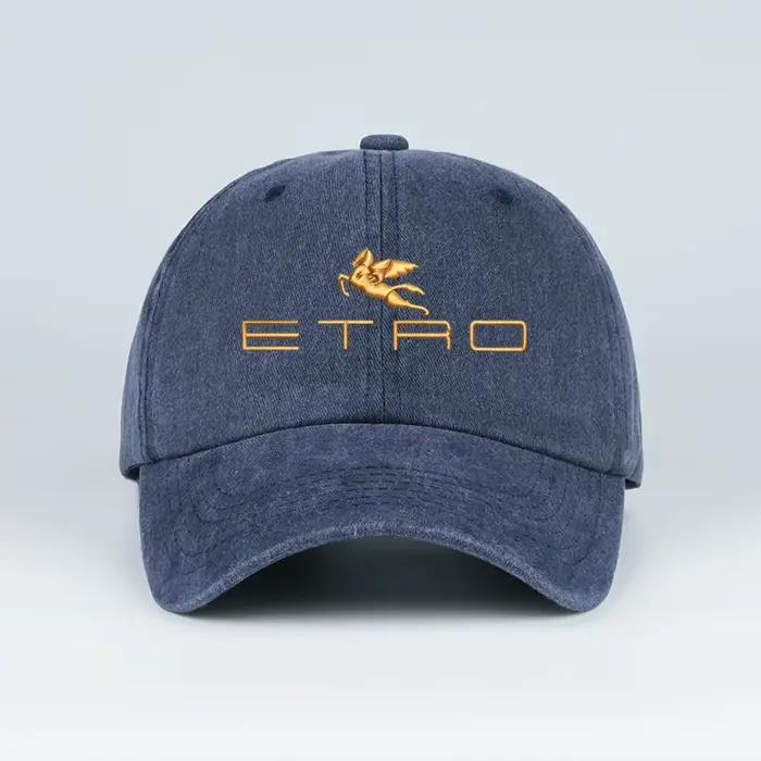 Luxueux et abordable : Casquette de baseball effet vieilli à imprimé Pegasus d'Etro