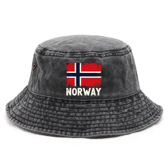 Chapeau Imprimé Style Norvège Coton Pour Hommes Femmes Polyvalent Décontracté Plage Occasionnels