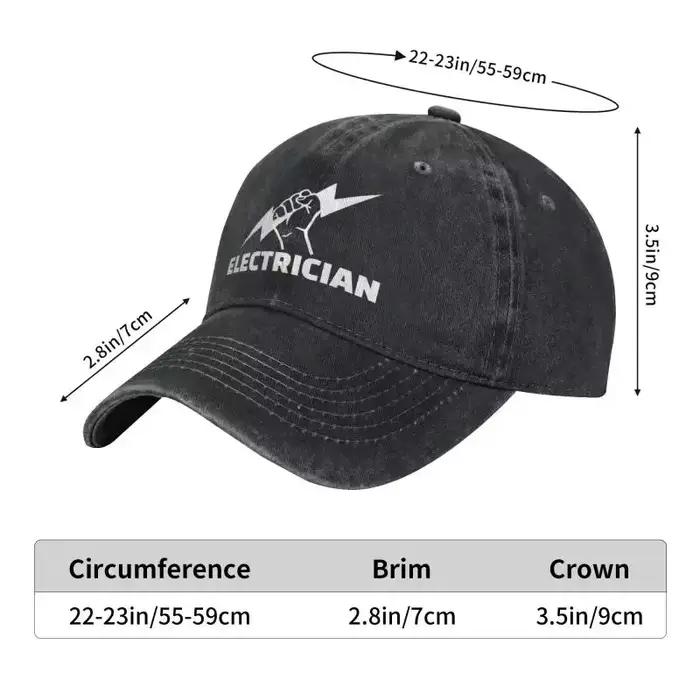 Casquette de Baseball pour électricien personnalisée