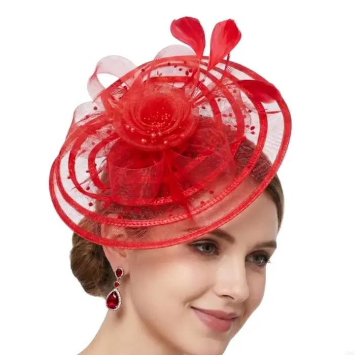 Chapeau fascinateur avec pince à cheveux